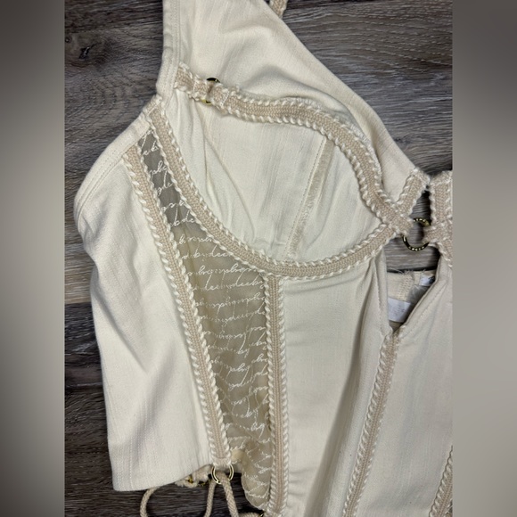 Bydee Ebony Corset in Pearl Adjustable Underwire - Picture 7 of 8